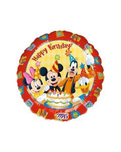 Balon folie "Happy Birthday" Mickey si Prietenii, cod 09223