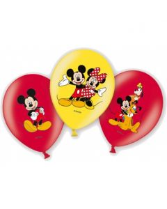 Baloane latex Mickey Mouse 28 cm 6 buc, cod 999240